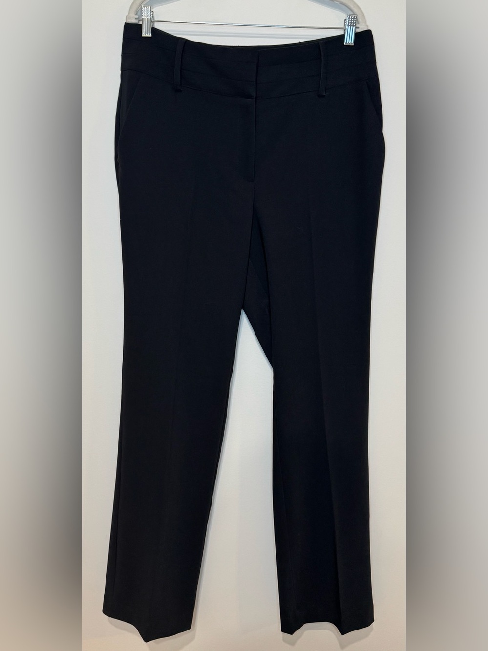 NEW New York & Co. Women’s Black Straight Dress Trouser Pants Size 14 Tall